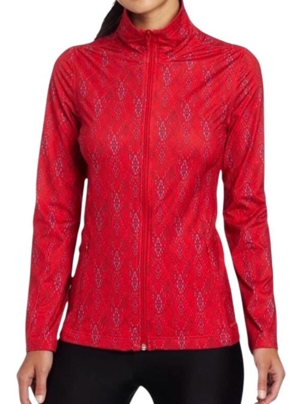 Merrell Lauley Opti-Wick Jacket Women's M Red Full Zip Athletic Hiking Layer